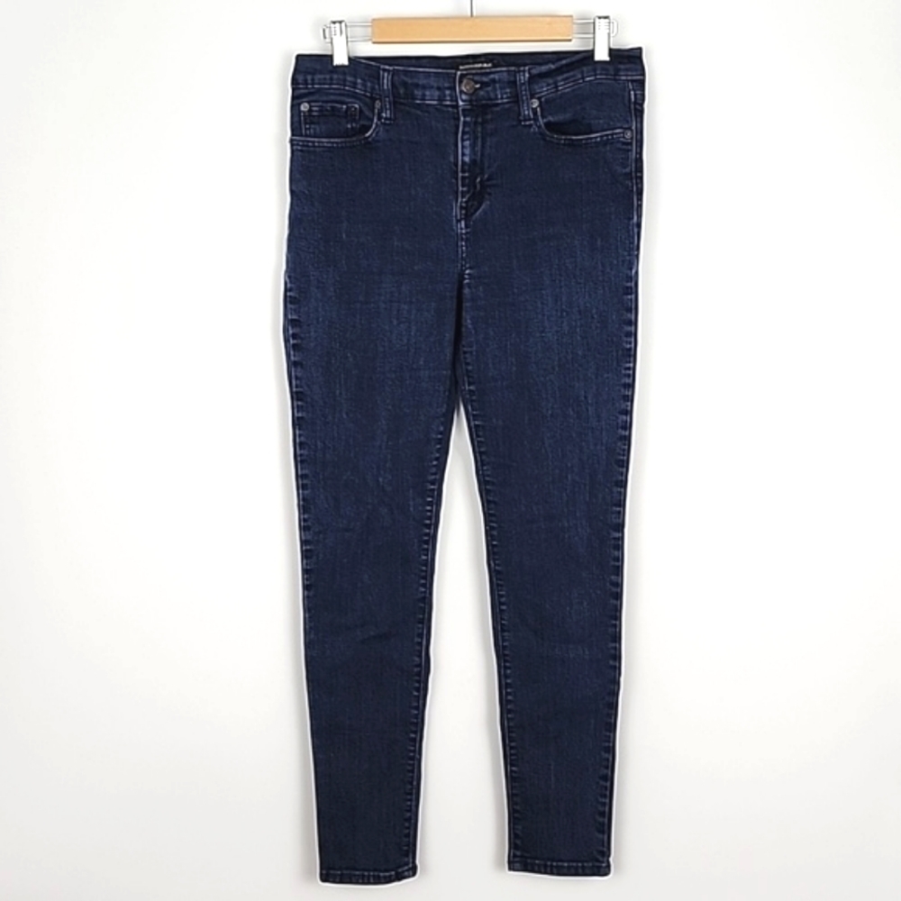 Banana Republic Women's Dark Blue Wash Denim Skinny Fit Jeans Stretch 31/32